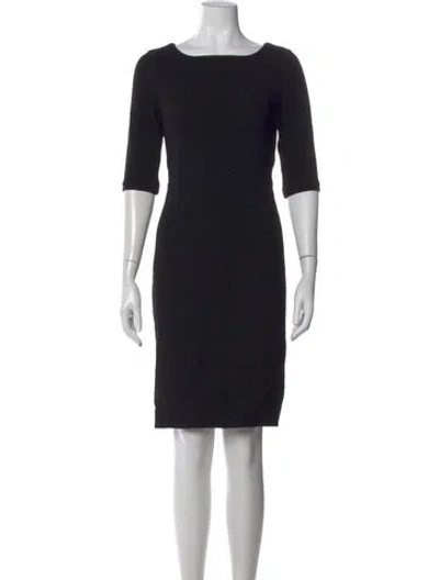 Pre-owned Kiton Wool Knee-length Dress In Black