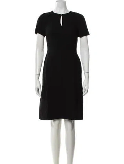 Pre-owned Kiton Wool Knee-length Dress In Black