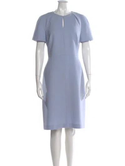 Pre-owned Kiton Wool Knee-length Dress In Blue