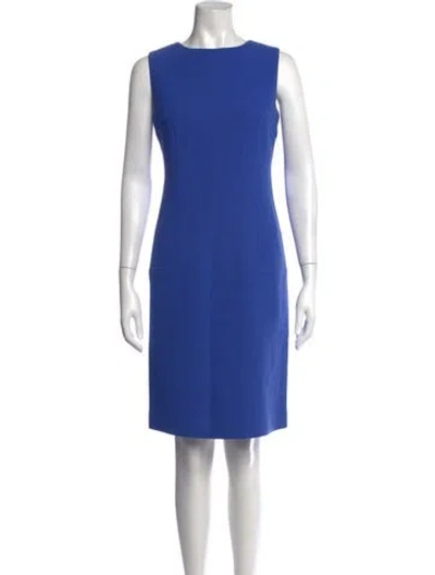 Pre-owned Kiton Wool Knee-length Dress In Blue