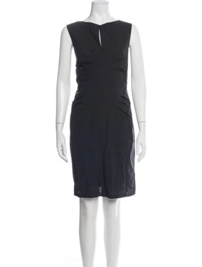 Pre-owned Kiton Wool Knee-length Dress In Grey