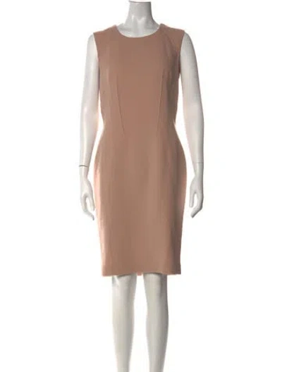 Pre-owned Kiton Wool Knee-length Dress In Pink