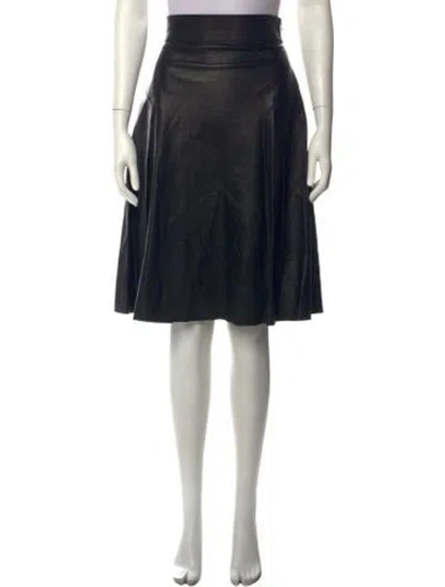Pre-owned Kiton Wool Midi Length Skirt In Black