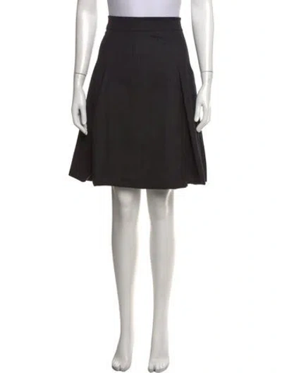 Pre-owned Kiton Wool Mini Skirt In Black