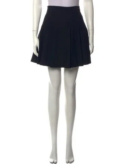 Pre-owned Kiton Wool Mini Skirt In Black
