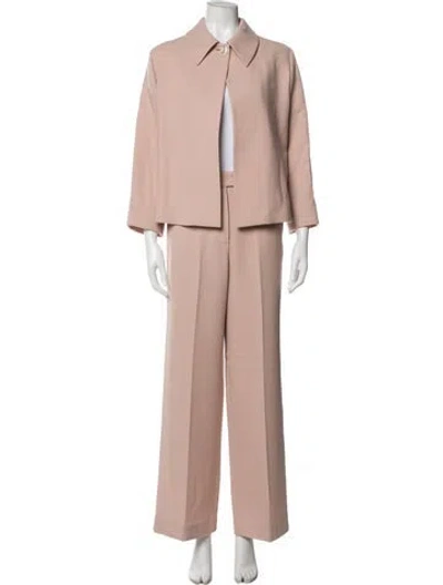 Pre-owned Kiton Wool Pant Set In Pink