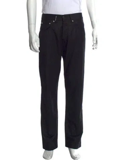 Pre-owned Kiton Wool Pants In Black