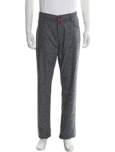 Pre-owned Kiton Wool Pants In Black