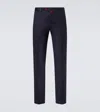 Kiton Wool Pants In Blue