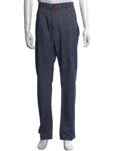 Pre-owned Kiton Wool Pants In Blue