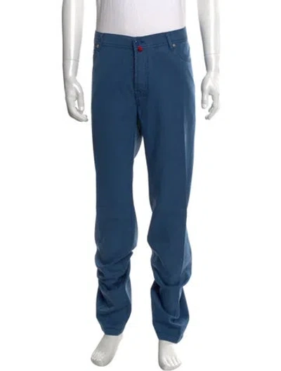 Pre-owned Kiton Wool Pants In Blue
