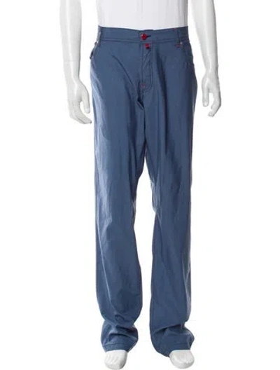 Pre-owned Kiton Wool Pants In Blue