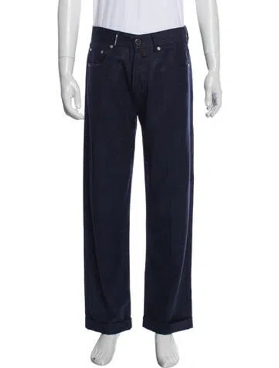 Pre-owned Kiton Wool Pants In Blue