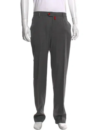 Pre-owned Kiton Wool Pants In Gray