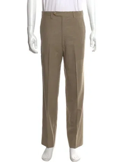 Pre-owned Kiton Wool Pants In Neutral