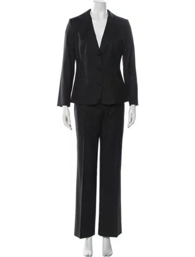Pre-owned Kiton Wool Pantsuit In Black