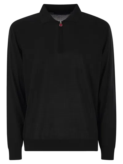 KITON WOOL POLO SHIRT