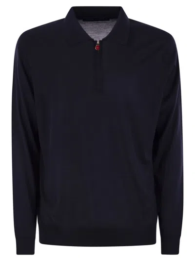 Kiton Navy Blue Polo Shirt