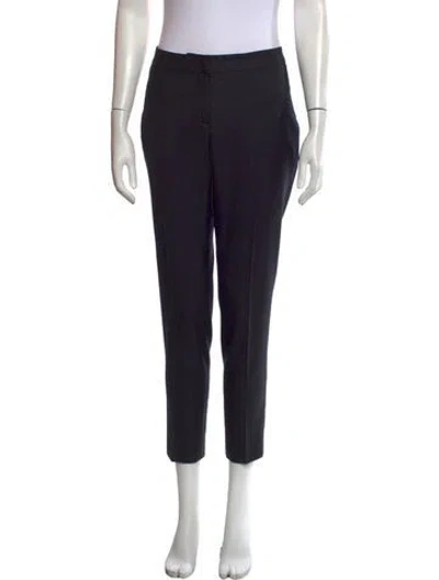 Pre-owned Kiton Wool Straight Leg Pants In Black