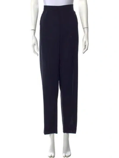Pre-owned Kiton Wool Straight Leg Pants In Blue