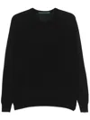 Kiton Wool Sweater In Black