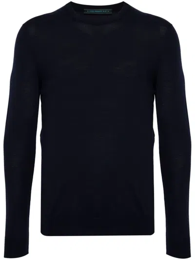 Kiton Wool Sweater In Blue