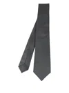 Kiton Wool Tie In Black