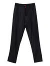 Kiton Wool Trousers In Blue