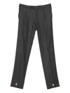 Kiton Wool Trousers In Gray