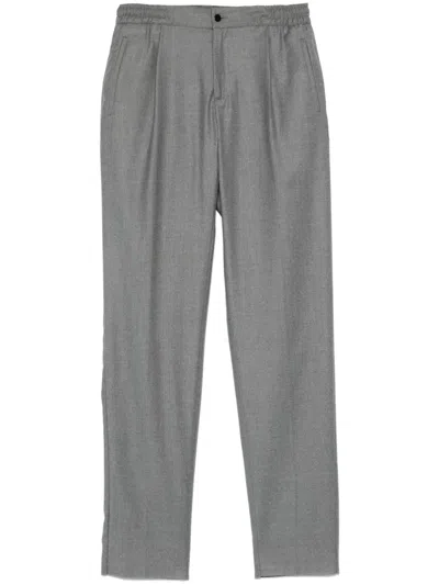 Kiton Wool Trousers In Grey