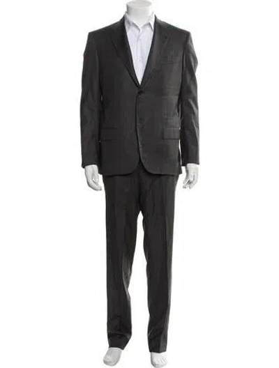 Pre-owned Kiton Wool Two-piece Blazer In Gray
