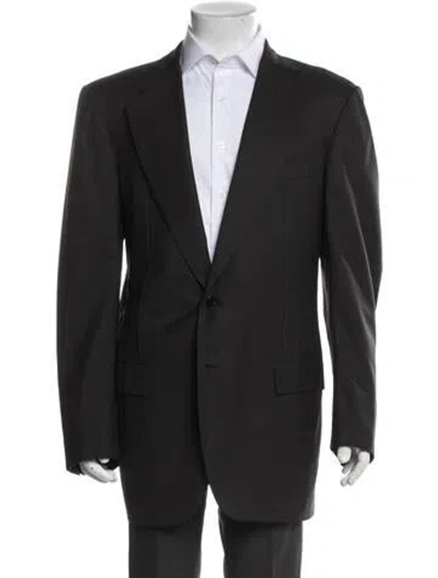Pre-owned Kiton Wool Two-piece Blazer In Gray
