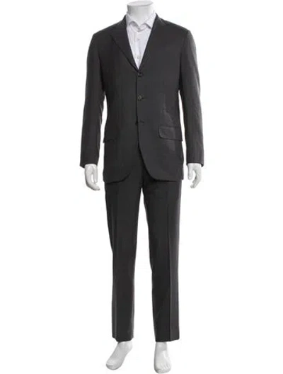 Pre-owned Kiton Wool Two-piece Suit In Black