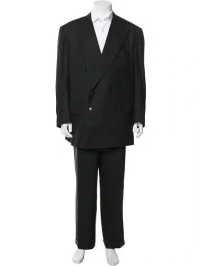 Pre-owned Kiton Wool Two-piece Suit In Black