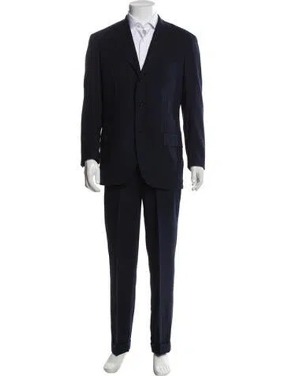 Pre-owned Kiton Wool Two-piece Suit In Blue