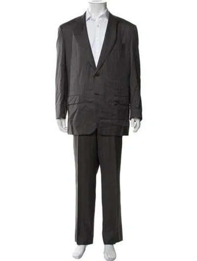 Pre-owned Kiton Wool Two-piece Suit In Grey