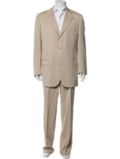 Pre-owned Kiton Wool Two-piece Suit In Neutrals