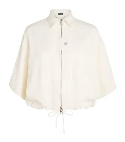 Kiton Wool-silk Jacket In White