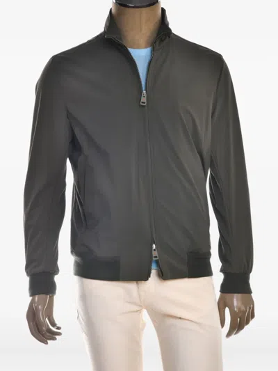 Kiton X Kired Liam Zip-front Ribbed-cuff Jacket In Brown