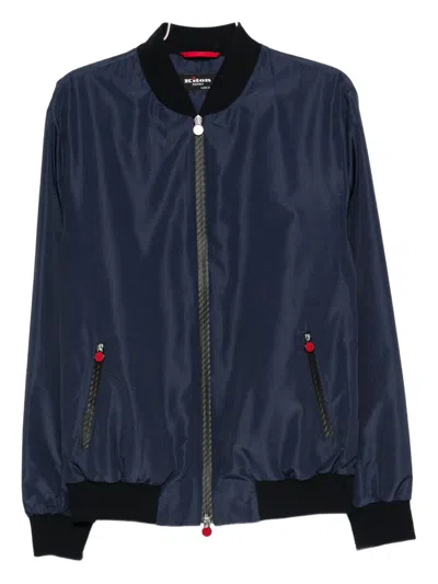 Kiton Zip-fastening Bomber Jacket In Black