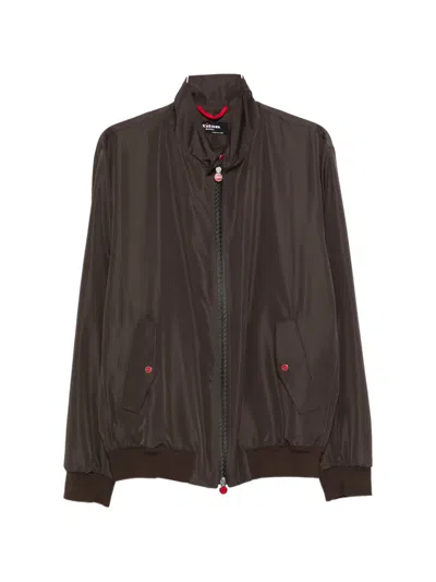 Kiton Zip-fastening Bomber Jacket In Brown