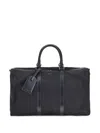 Kiton Travel Bag With Detachable Shoulder Strap In Black