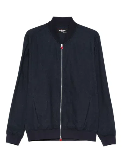 Kiton Zip-fastening Jacket In Blue