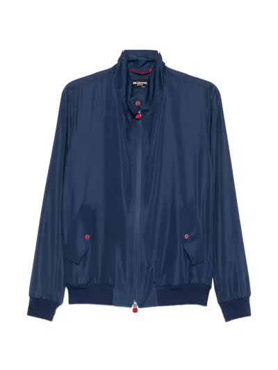 Kiton Zip Jacket In Blue