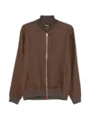 Kiton Zip Jacket In Brown
