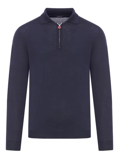 Kiton Navy Blue Polo Shirt