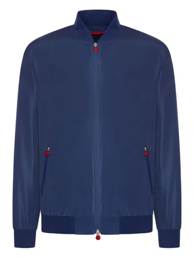 Kiton Polyester Jacket In Multicolour