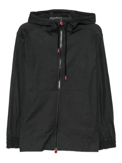 KITON ZIP-UP HOODED JACKET