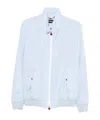 Kiton High Collar Jacket Snap Buttons In Blue