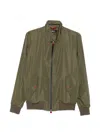 Kiton Zip-up Bomber Jacket In Green